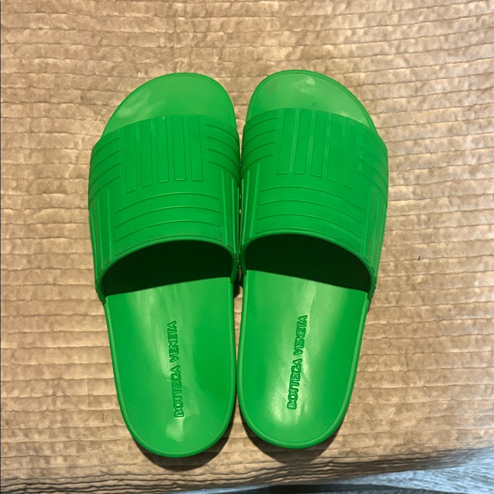 Bottega Veneta Men's Green Slides